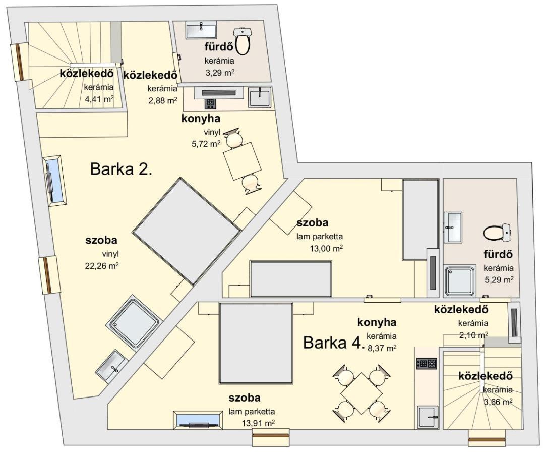 Barka Apartman Eger Eksteriør billede